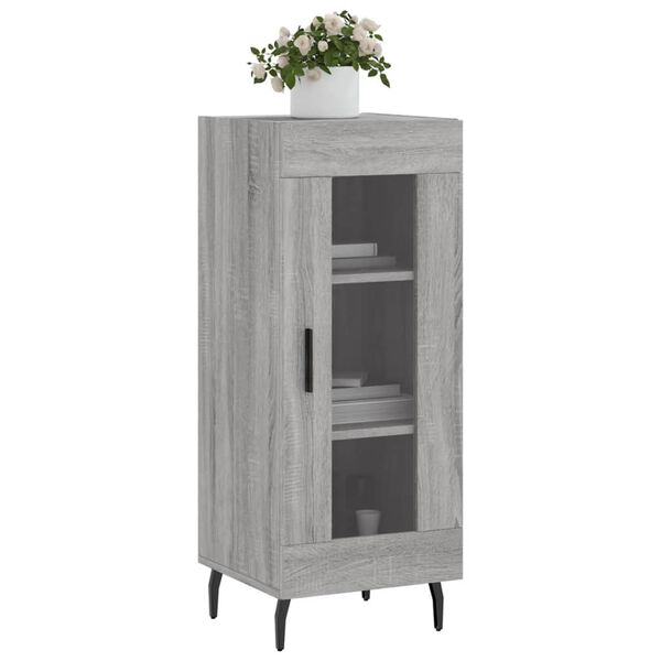 vidaXL Ντουλάπι Γκρι Sonoma 34,5x34x90 εκ. από Επεξεργασμένο Ξύλο