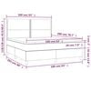 vidaXL &Kappa;&rho;&epsilon;&beta;ά&tau;&iota; Boxspring &mu;&epsilon; &Sigma;&tau;&rho;ώ&mu;&alpha; &Mu;&alpha;ύ&rho;&omicron; 160x200&epsilon;&kappa;.&alpha;&pi;ό &Sigma;&upsilon;&nu;&theta;&epsilon;&tau;&iota;&kappa;ό &Delta;έ&rho;&mu;&alpha;