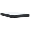 vidaXL Κρεβάτι Boxspring με Στρώμα Μαύρο 140x200 εκ. Βελούδινο