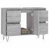 vidaXL Ντουλάπι Μπάνιου Γκρι Sonoma 80 x 33 x 60 εκ. από Επεξεργ. Ξύλο
