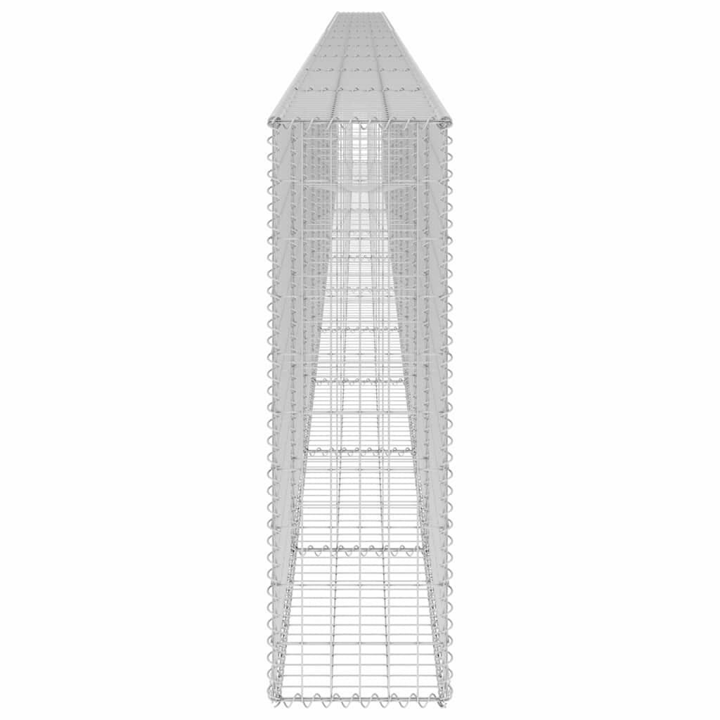 vidaXL Συρματοκιβώτιο Τοίχος 900x30x100 εκ. Γαλβαν.Χάλυβας + Καλύμματα