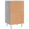 vidaXL Ντουλάπια 2 τεμ. Γκρι Sonoma 40x35x70 εκ. Επεξεργασμένο Ξύλο