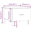 vidaXL Τραπεζάκια Σαλονιού 2 τεμ Sonoma Δρυς 50x50x40 εκ Επεξ. Ξύλο