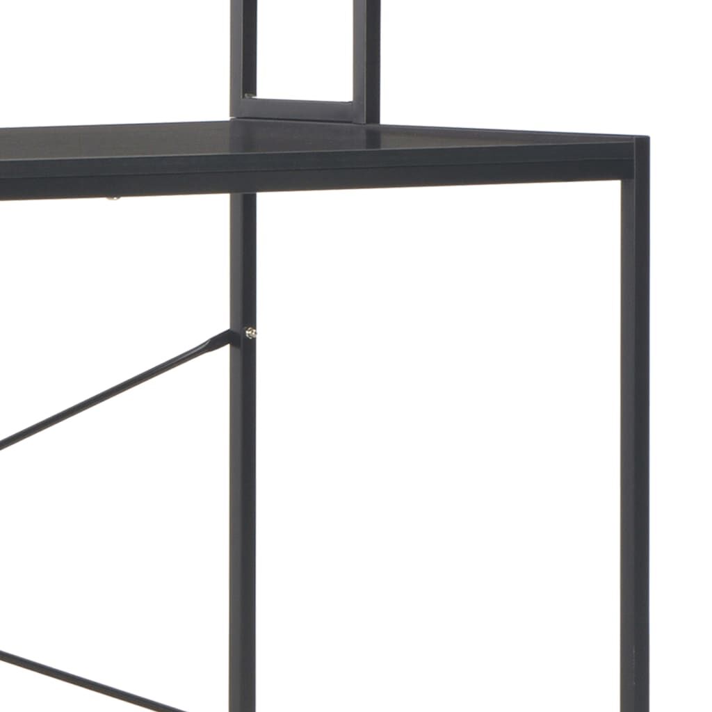 vidaXL Γραφείο Υπολογιστή Μαύρο 120 x 60 x 138 εκ.