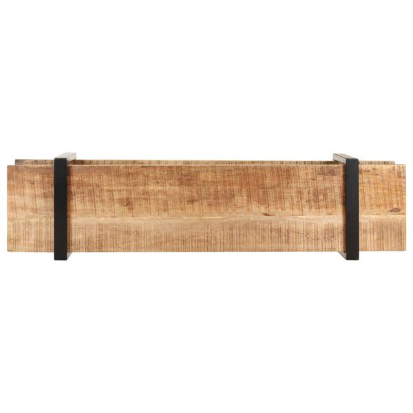 vidaXL Έπιπλο Τηλεόρασης 160x40x40 εκ. Μασίφ Ακατέργαστο Ξύλο Μάνγκο