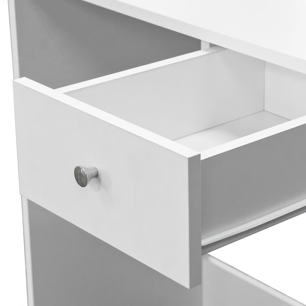 vidaXL Μπουντουάρ Λευκό 75 x 40 x 141 εκ. από Επεξ. Ξύλο