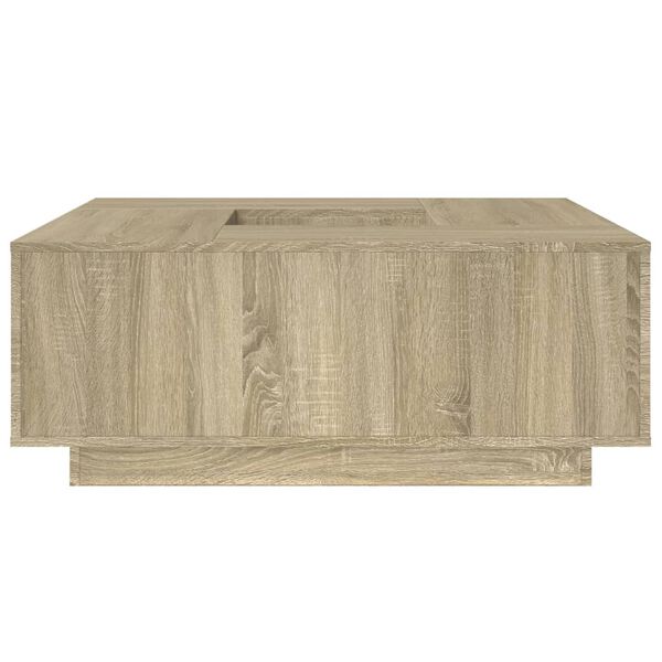 vidaXL Τραπεζάκι Σαλονιού Sonoma Δρυς 100x100x40 εκ Επεξεργασμένο Ξύλο