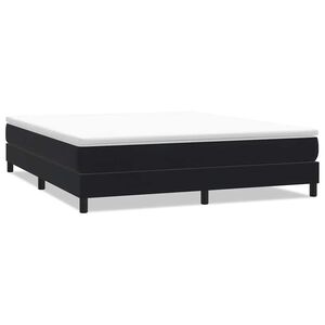 vidaXL Box Spring &Kappa;&rho;&epsilon;&beta;ά&tau;&iota; &chi;&omega;&rho;ί&sigmaf; &sigma;&tau;&rho;ώ&mu;&alpha; &Mu;&alpha;ύ&rho;&omicron; 180x220 cm Velvet