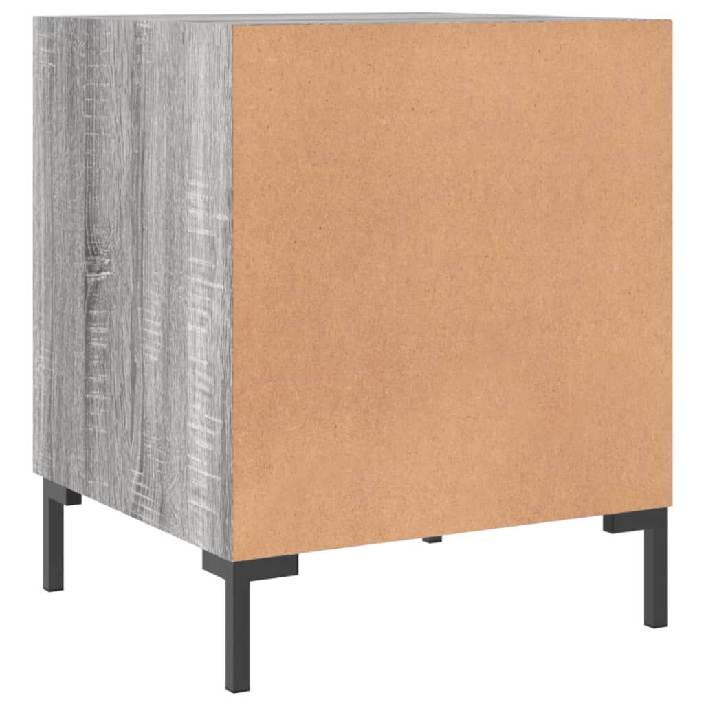 vidaXL Κομοδίνο Γκρι Sonoma 40 x 40 x 50 εκ. από Επεξεργασμένο Ξύλο