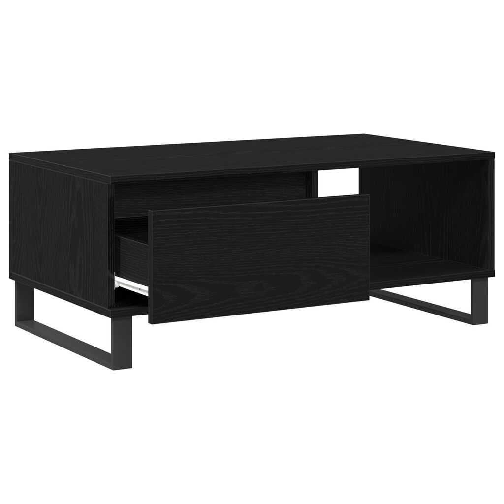 vidaXL Τραπέζι Καφέ Μαύρο Δρυς 90x50x36,5 εκ Επεξεργασμένο ξύλο