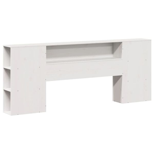 vidaXL Κρεβάτι Βιβλιοθήκη Χωρίς Στρώμα 180x200 εκ Μασίφ Ξύλο Πεύκου