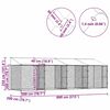 vidaXL Κλουβί σκύλου Ασημί 800 x 200 x 256 εκ. Επικαλυμμένος Χάλυβας