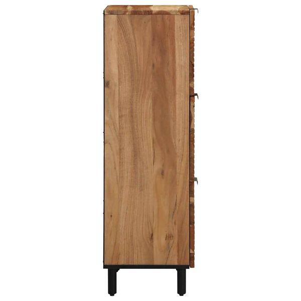 vidaXL Highboard &mu;&epsilon; &rho;ά&phi;&iota; &Phi;&upsilon;&sigma;&iota;&kappa;ό 40 x 33,5 x 110 &epsilon;&kappa; &Sigma;&tau;&epsilon;&rho;&epsilon;ό &Xi;ύ&lambda;&omicron; &Alpha;&kappa;&alpha;&kappa;ί&alpha;&sigmaf;