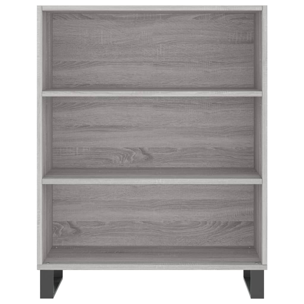 vidaXL Ντουλάπι Γκρι Sonoma 69,5 x 34 x 180 εκ. Επεξεργασμένο Ξύλο