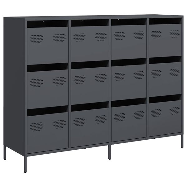 vidaXL Ντουλάπι Ανθρακί 135x39x103,5 εκ. από Χάλυβα Ψυχρής Έλασης