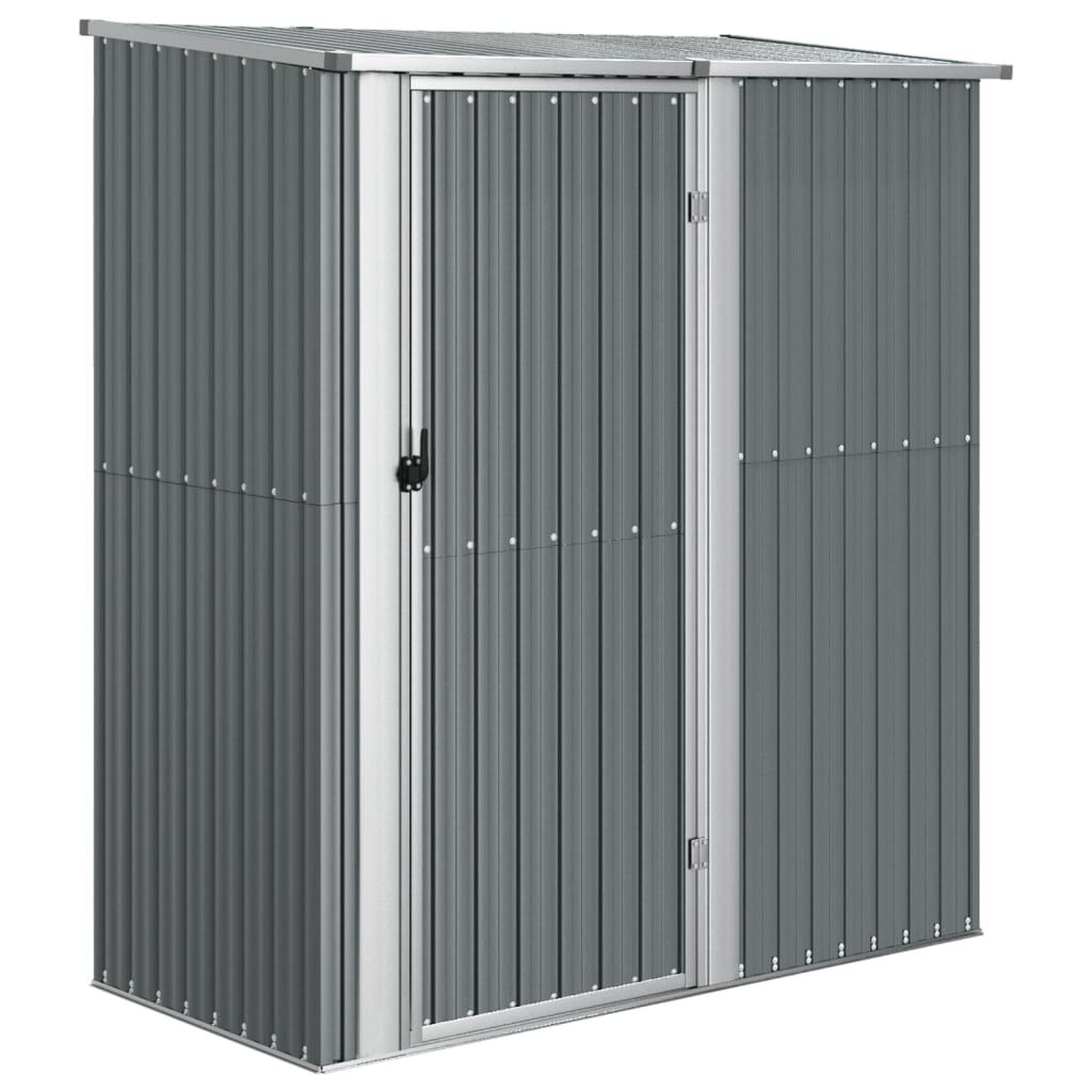 vidaXL Αποθήκη Κήπου Γκρι 180,5 x 97 x 209,5 εκ. από Γαλβαν. Ατσάλι