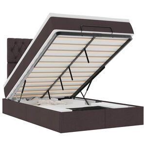 vidaXL Ottoman &Kappa;&rho;&epsilon;&beta;ά&tau;&iota; &mu;&epsilon; &Sigma;&tau;&rho;ώ&mu;&alpha; &Sigma;&kappa;&omicron;ύ&rho;&omicron; &Kappa;&alpha;&phi;έ 120x200cm Ύ&phi;&alpha;&sigma;&mu;&alpha;