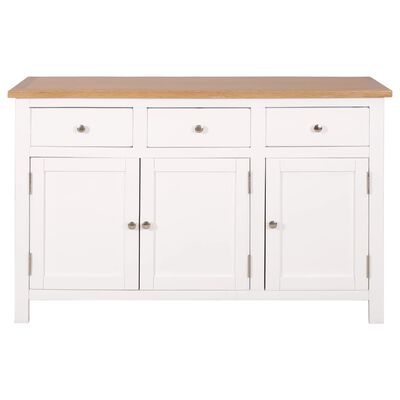 vidaXL Μπουφές 110 x 33,5 x 70 εκ. από Μασίφ Ξύλο Δρυός