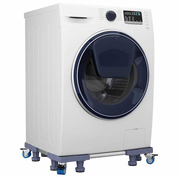 vidaXL Βάση πλυντηρίου ρούχων Γκρι 66 x 66 x 12 εκ Μέταλλο