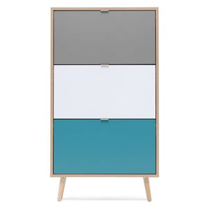 Finori Παπουτσοθήκη C-uba 42 Sonoma Δρυς και Τρίχρωμη