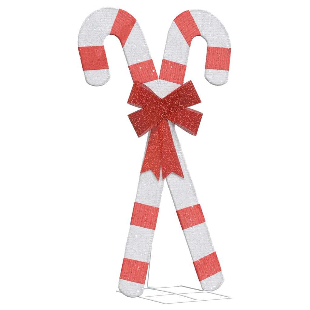vidaXL Χριστουγεννιάτικη Διακόσμηση Candy Cane 50 LED Ζεστό Λευκό