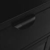 vidaXL Κομοδίνα 2 τεμ. Μαύρα 40 x 30 x 54,5 εκ. από Ατσάλι / Γυαλί