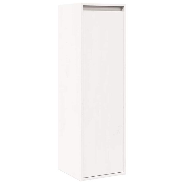 vidaXL Ντουλάπια Τοίχου 2 τεμ. Λευκά 30x30x100 εκ. Μασίφ Ξύλο Πεύκου
