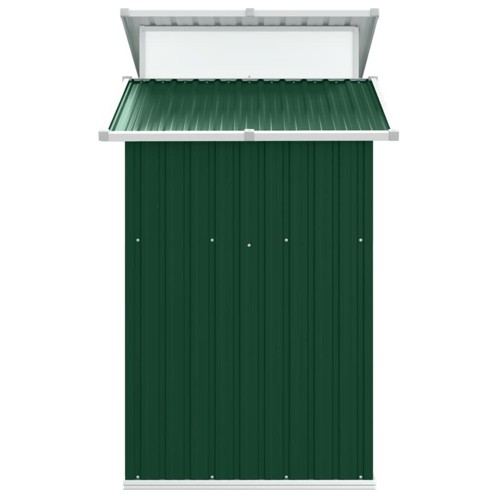 vidaXL Αποθήκη Κήπου Πράσινη 270x130x208,5 εκ. Γαλβανισμένο Ατσάλι