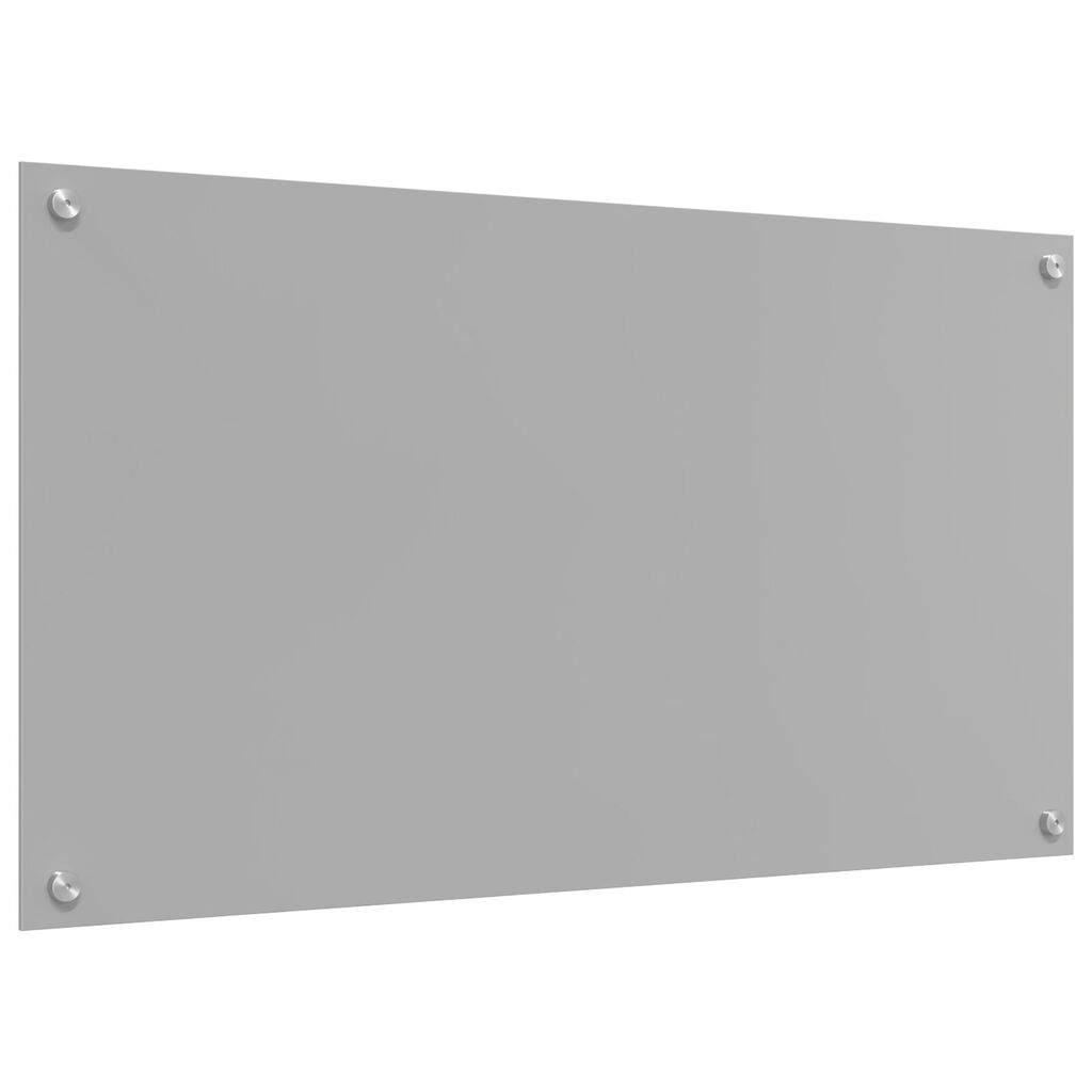 vidaXL Φωτιστικό Πίσω Κουζίνας Ανοιχτό Γκρι 90x50x0.6 εκ Σκληρυμένο Γυαλί