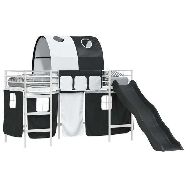 vidaXL Λευκό και Μαύρο 100 x 190 cm