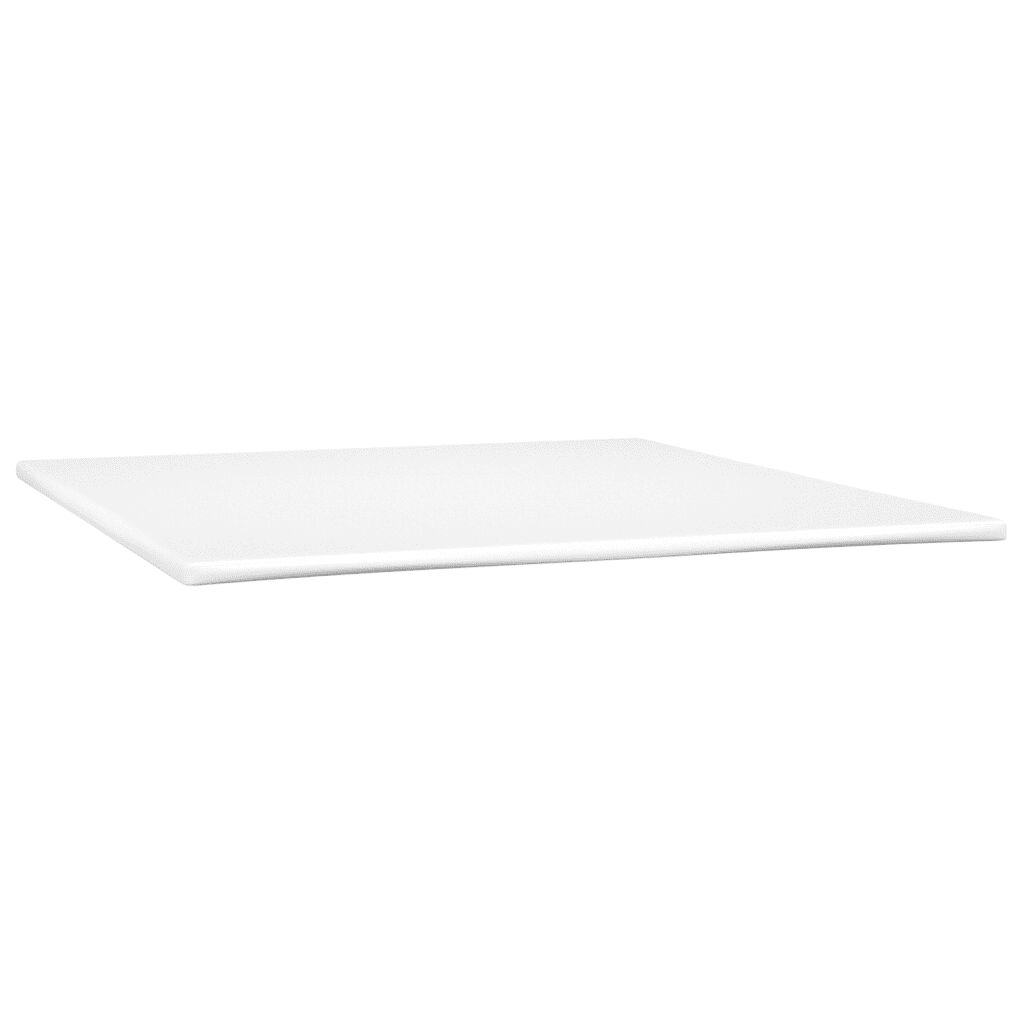 vidaXL Κρεβάτι Boxspring με Στρώμα & LED Ροζ 180x200 εκ. Βελούδινο