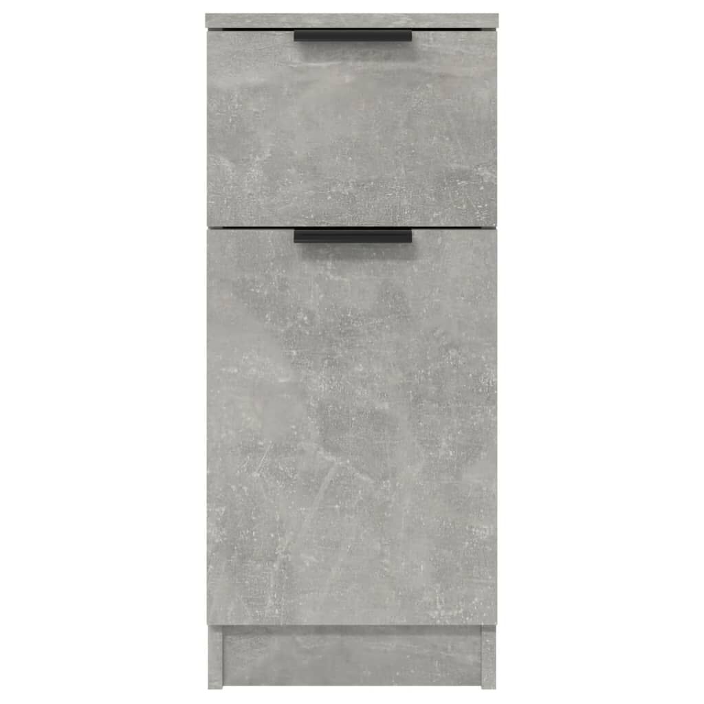 vidaXL Ντουλάπια 2 τεμ. Γκρι Σκυροδέματος 30x30x70 εκ. Επεξεργ. Ξύλο