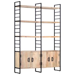 vidaXL &Beta;&iota;&beta;&lambda;&iota;&omicron;&theta;ή&kappa;&eta; &mu;&epsilon; 4 &Epsilon;&pi;ί&pi;&epsilon;&delta;&alpha; 124 x 30 x 180 &epsilon;&kappa;. &Mu;&alpha;&sigma;ί&phi; &Xi;ύ&lambda;&omicron; &Mu;ά&nu;&gamma;&kappa;&omicron;