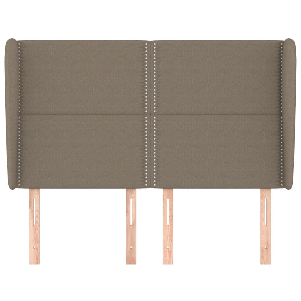 vidaXL Κεφαλάρι με Πτερύγια Taupe 147x23x118/128 εκ. Υφασμάτινο