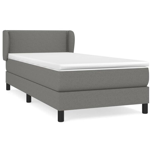 vidaXL &Kappa;&rho;&epsilon;&beta;ά&tau;&iota; Boxspring &mu;&epsilon; &Sigma;&tau;&rho;ώ&mu;&alpha; &Sigma;&kappa;&omicron;ύ&rho;&omicron; &Gamma;&kappa;&rho;&iota; 100x200 &epsilon;&kappa;. &Upsilon;&phi;&alpha;&sigma;&mu;ά&tau;&iota;&nu;&omicron;