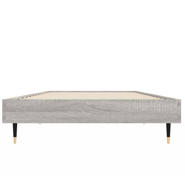 vidaXL Πλαίσιο Κρεβατιού Γκρι Sonoma 75x190 εκ. Επεξεργασμένο Ξύλο