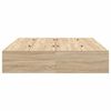vidaXL Σκελετός Κρεβατιού Sonoma Δρυς 135 x 190 cm Επεξεργασμένο ξύλο