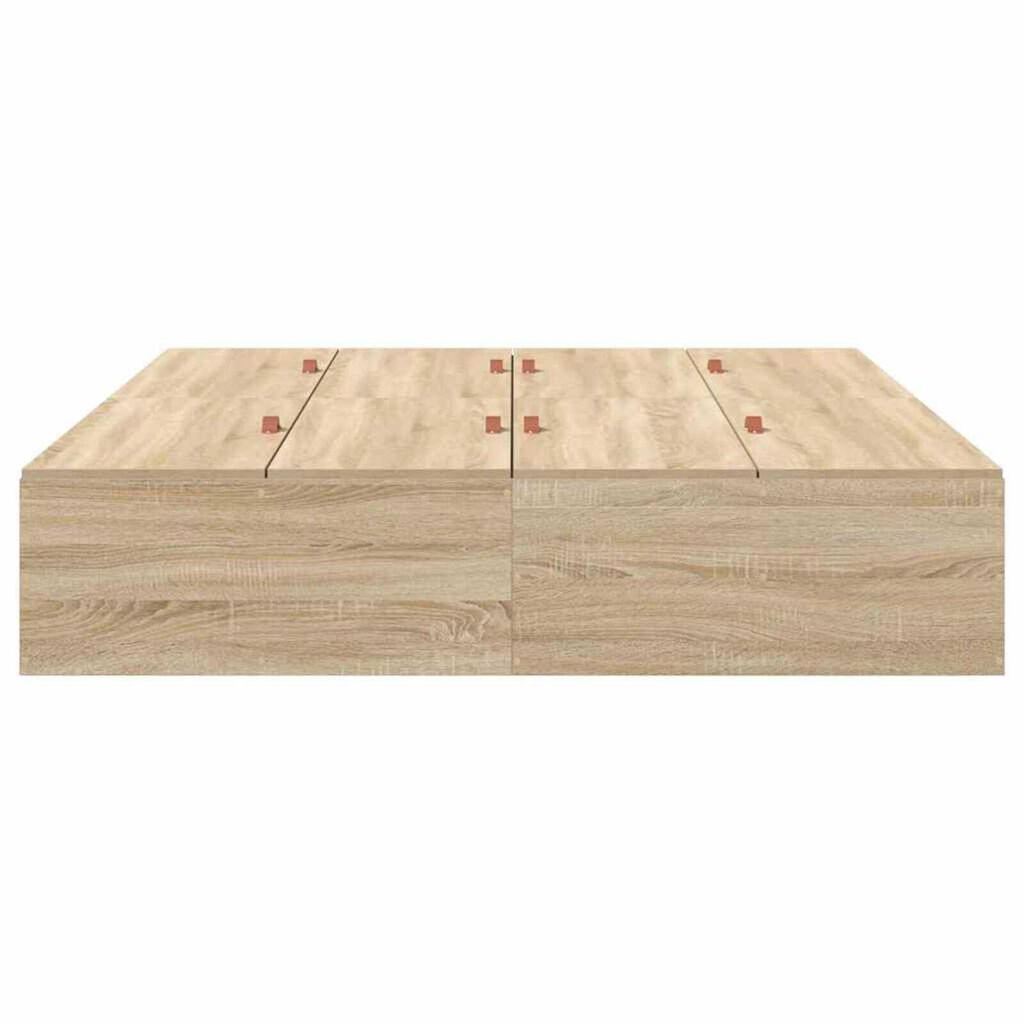 vidaXL Σκελετός Κρεβατιού Sonoma Δρυς 190 x 135 x 31.5 εκ.