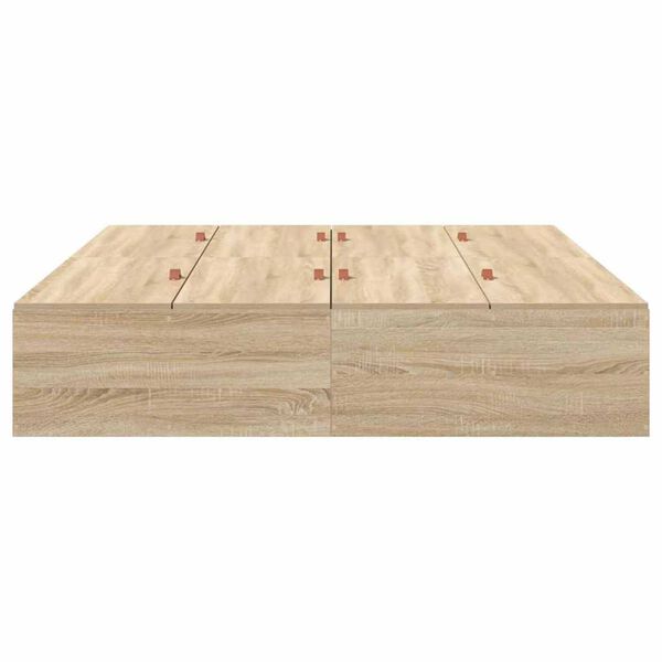 vidaXL Σκελετός Κρεβατιού Sonoma Δρυς 190 x 135 x 31.5 εκ.