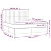 vidaXL &Kappa;&rho;&epsilon;&beta;ά&tau;&iota; Boxspring &mu;&epsilon; &Sigma;&tau;&rho;ώ&mu;&alpha; Taupe 160x200 &epsilon;&kappa;. &Upsilon;&phi;&alpha;&sigma;&mu;ά&tau;&iota;&nu;&omicron;