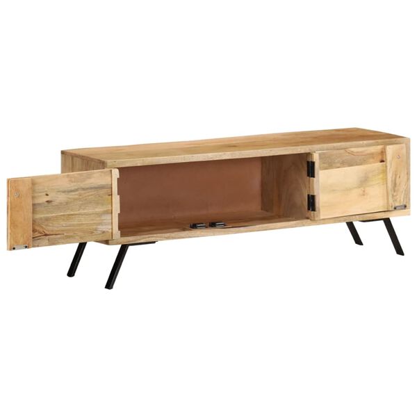 vidaXL Έπιπλο Τηλεόρασης 110 x 30 x 40 εκ. από Μασίφ Ξύλο Μάνγκο