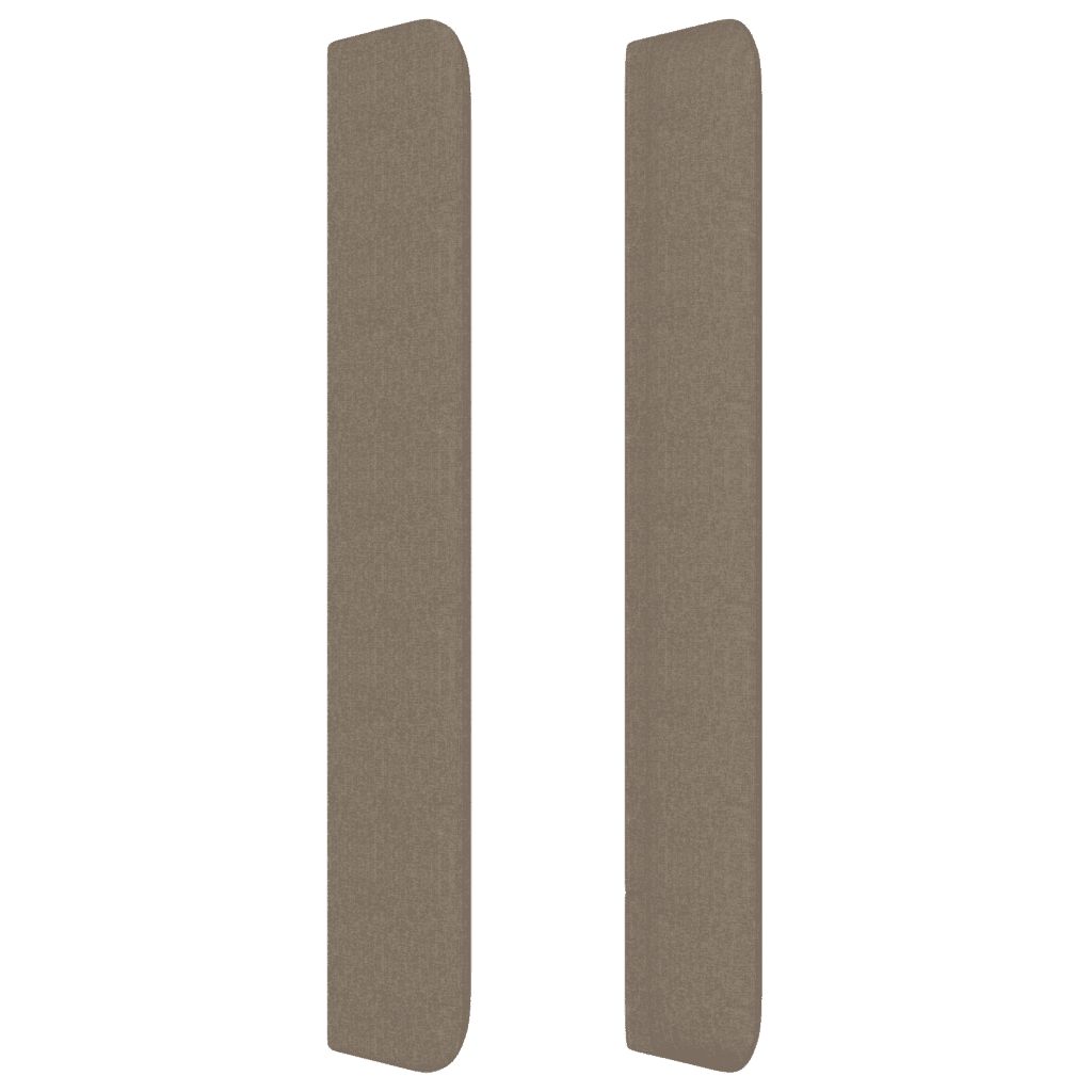 vidaXL Κεφαλάρι Κρεβατιού LED Taupe 83x16x118/128εκ. Υφασμάτινο