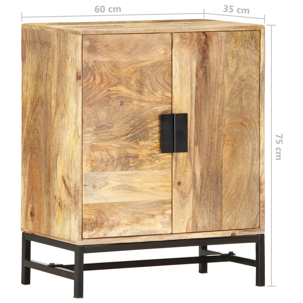 vidaXL Ντουλάπι με Συρτάρια 60 x 35 x 75 εκ. από Μασίφ Ξύλο Μάνγκο