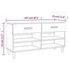 vidaXL Παπουτσοθήκη Γκρι Sonoma 102x35x55 εκ. από Επεξεργασμένο Ξύλο