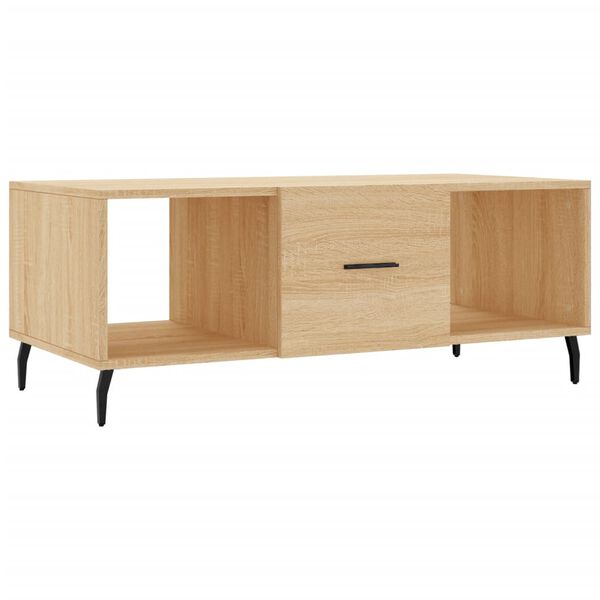 vidaXL Τραπεζάκι Σαλονιού Sonoma Δρυς 102x50x40 εκ. από Επεξεργ. Ξύλο
