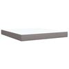 vidaXL &Kappa;&rho;&epsilon;&beta;ά&tau;&iota; Boxspring &mu;&epsilon; &Sigma;&tau;&rho;ώ&mu;&alpha; Taupe 180x200 &epsilon;&kappa;. &Upsilon;&phi;&alpha;&sigma;&mu;ά&tau;&iota;&nu;&omicron;