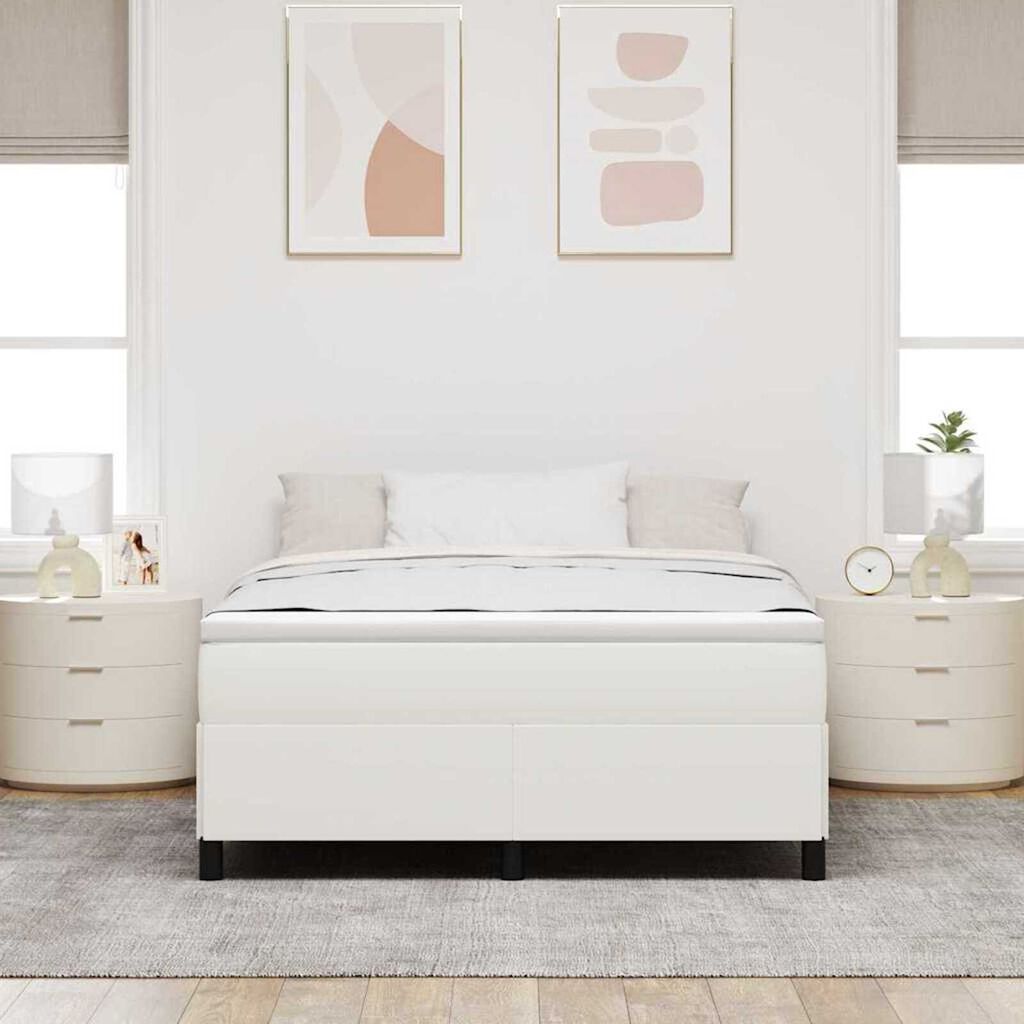 vidaXL Σκελετός Κρεβατιού Κρεμ 160 x 200 cm Βελούδο