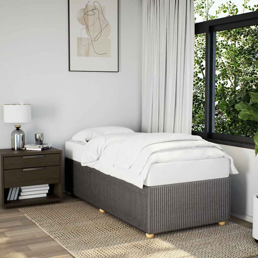 vidaXL Σκελετός Κρεβατιού Χωρίς Στρώμα Taupe 100 x 200 εκ. Υφασμάτινο