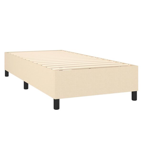 vidaXL &Kappa;&rho;&epsilon;&beta;ά&tau;&iota; Boxspring &mu;&epsilon; &Sigma;&tau;&rho;ώ&mu;&alpha; &Kappa;&rho;&epsilon;&mu; 80 x 200 &epsilon;&kappa;. &Upsilon;&phi;&alpha;&sigma;&mu;ά&tau;&iota;&nu;&omicron;
