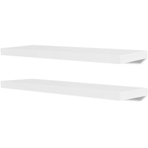 vidaXL Ράφια Τοίχου 4 τεμ. Λευκά 80 εκ.